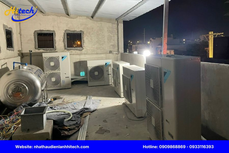 Quy trình lắp đặt điều hòa trung tâm VRV khách sạn tại HITECH